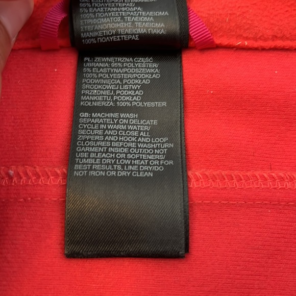 The North Face salmon pink soft shell jacket size L - Picture 10 of 13